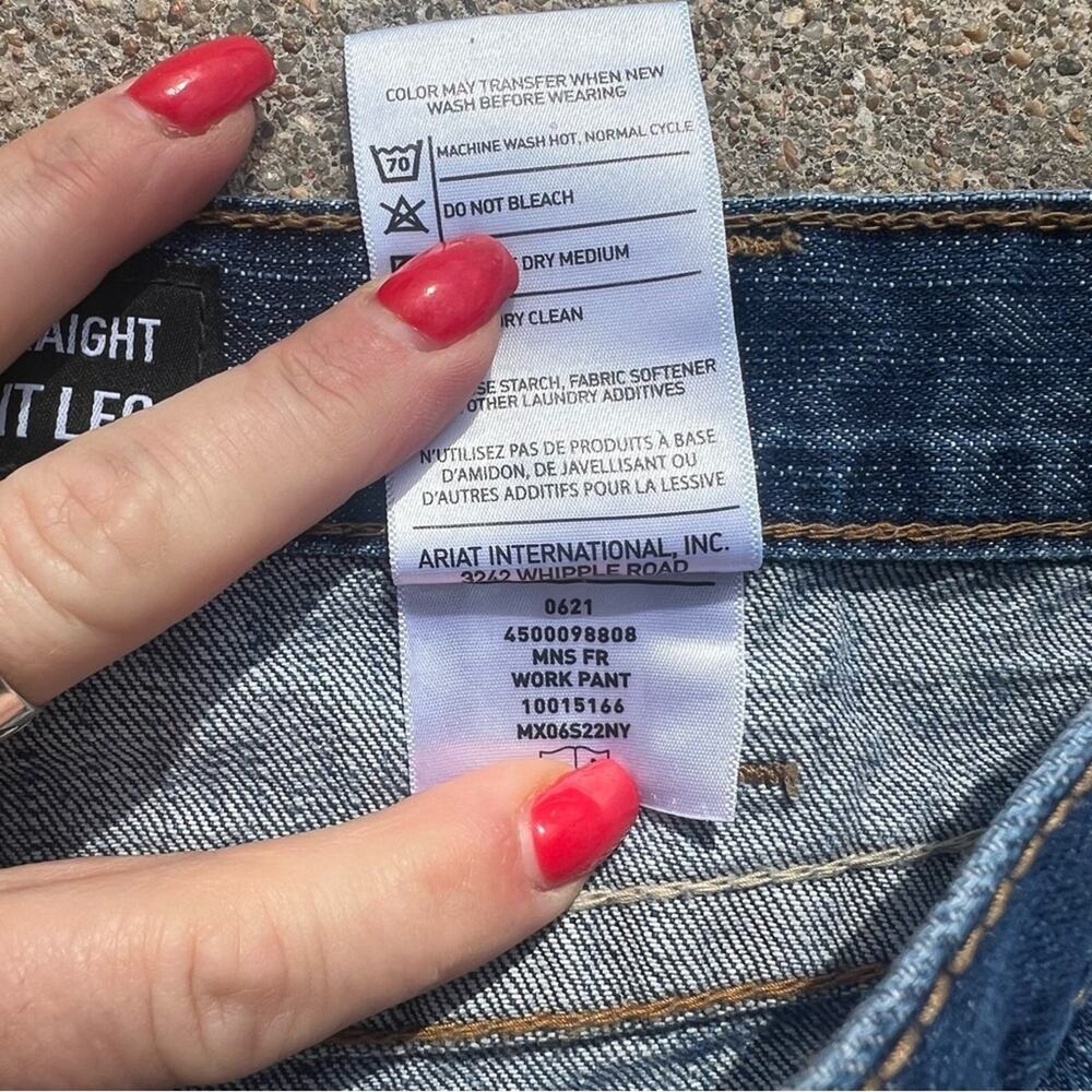Ariat Fr M5 38x30 Basic Stackable Straight Jeans … - image 7